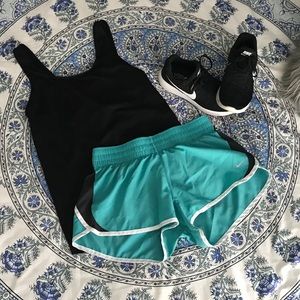 Nike Dri Fit turquoise shorts